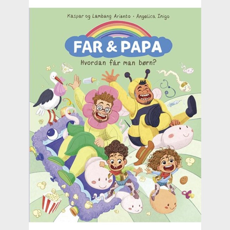 Far &amp; Papa - Hvordan fr man brn? - Brnebog - hardcover