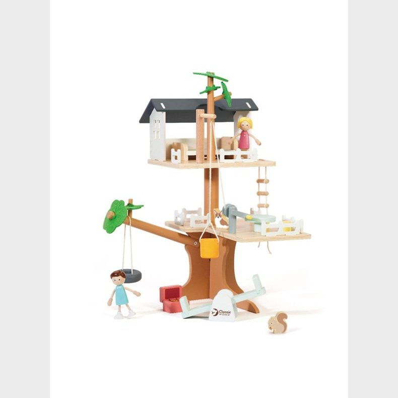 Classic World Wooden Dollhouse Tree House 31 pcs.