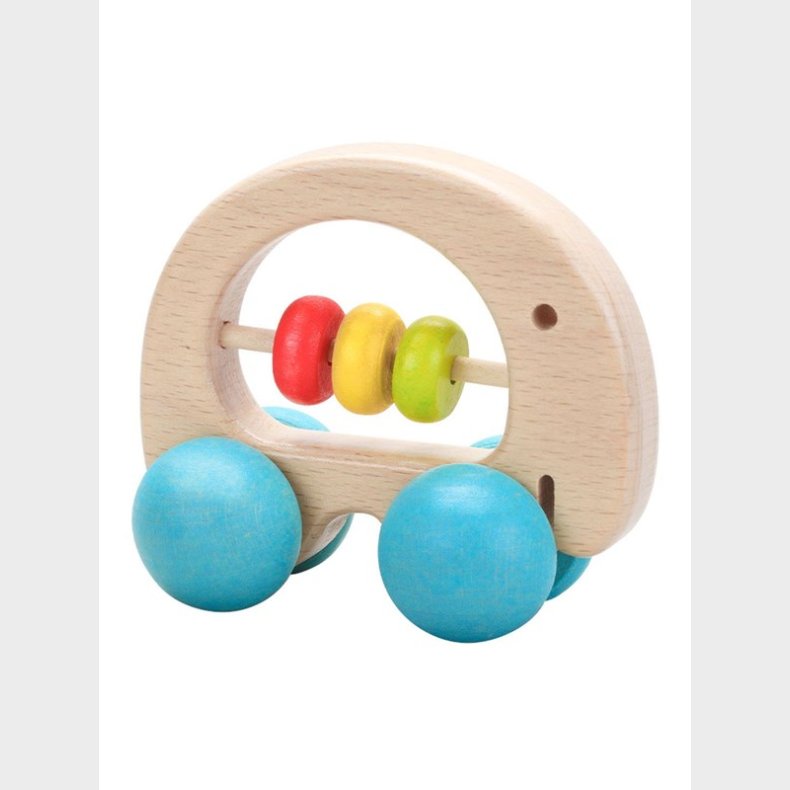 Classic World Wooden Rattle Elephant with Wheels