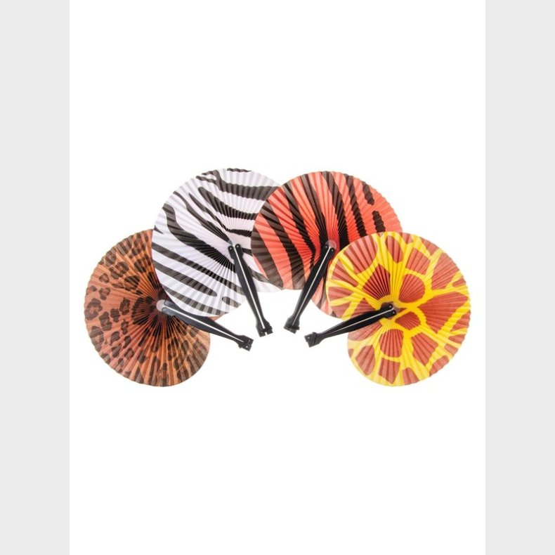 LG-Imports Animal print fan (Assorted)