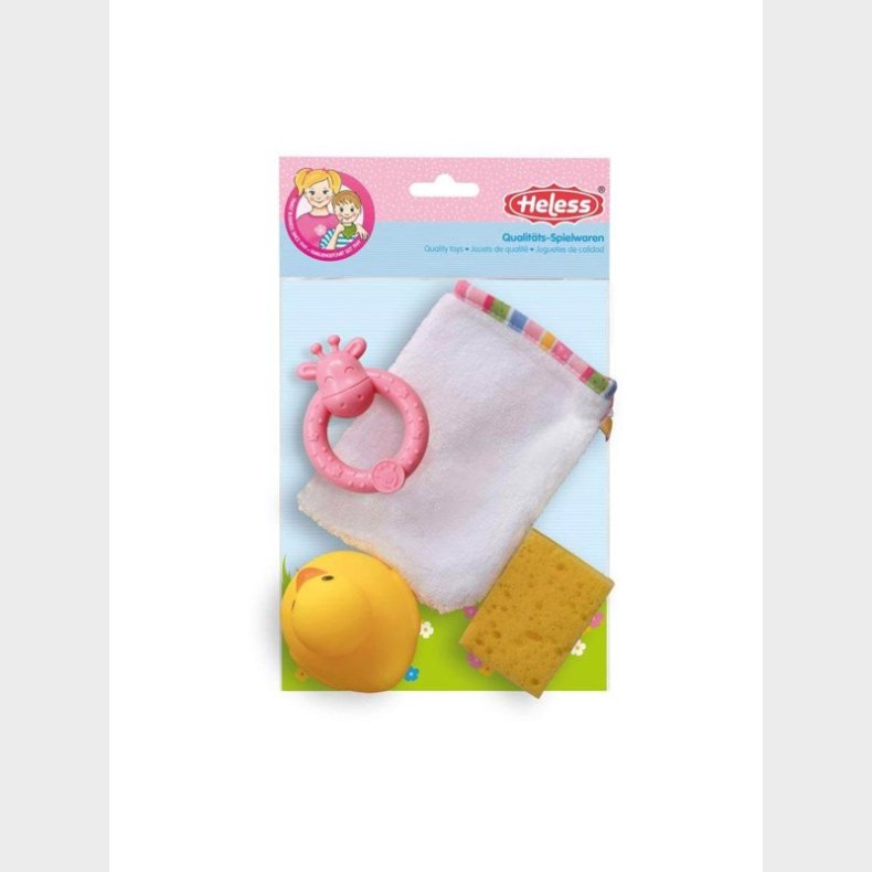 Heless Dolls Washcloth with Accessories 4ldg.