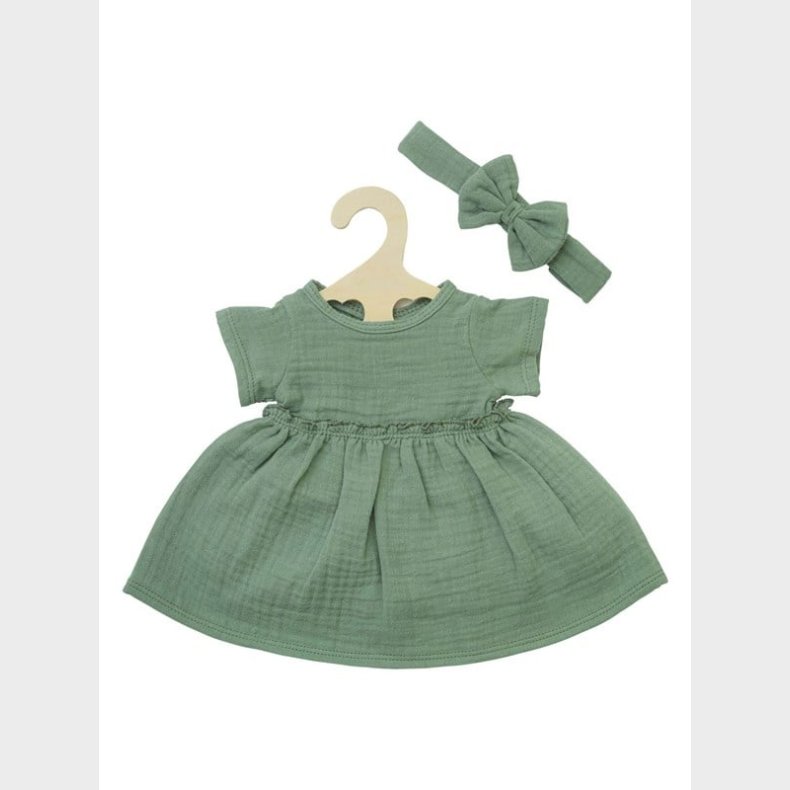 Heless Doll dress Green with Ruffles 28-35 cm