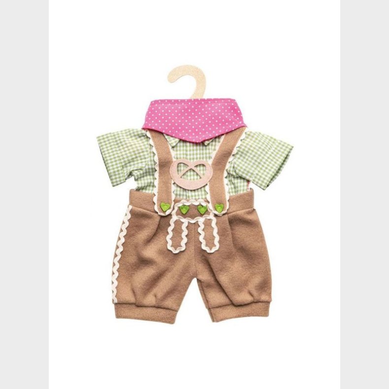 Heless Doll clothes Lederhosen with shirt and scarf 35-45 cm