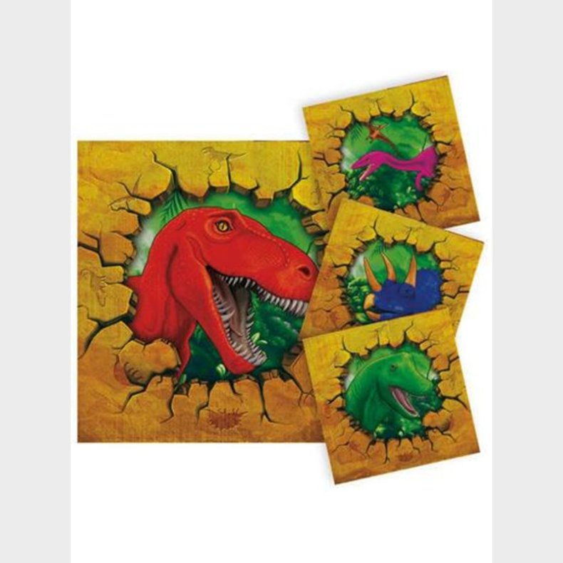 Folat BV Dino Napkins 16pcs. - 2 layers