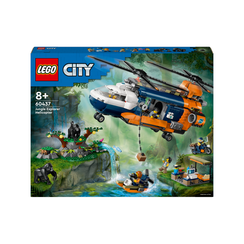 LEGO City 60437 Jungleeventyr - helikopter og ekspeditionsbase