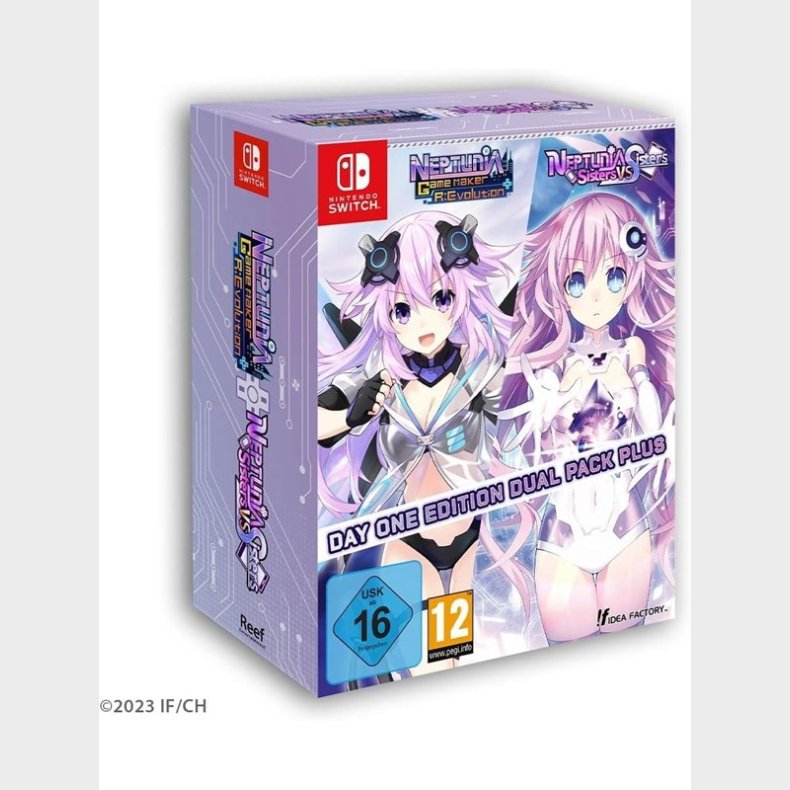 Neptunia Game Maker R:Evolution / Neptunia: Sisters VS Sisters (Day One Edition Dual Pack Plus) - Nintendo Switch - RPG