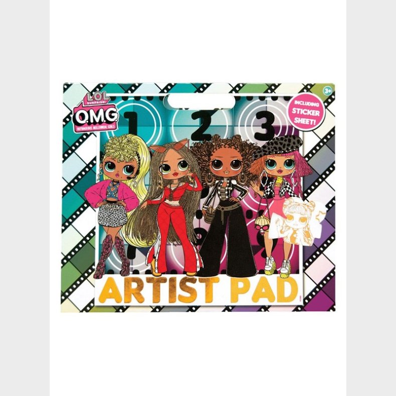 L.O.L. LOL. Artist Pad Coloring Book with Sticker Sheet