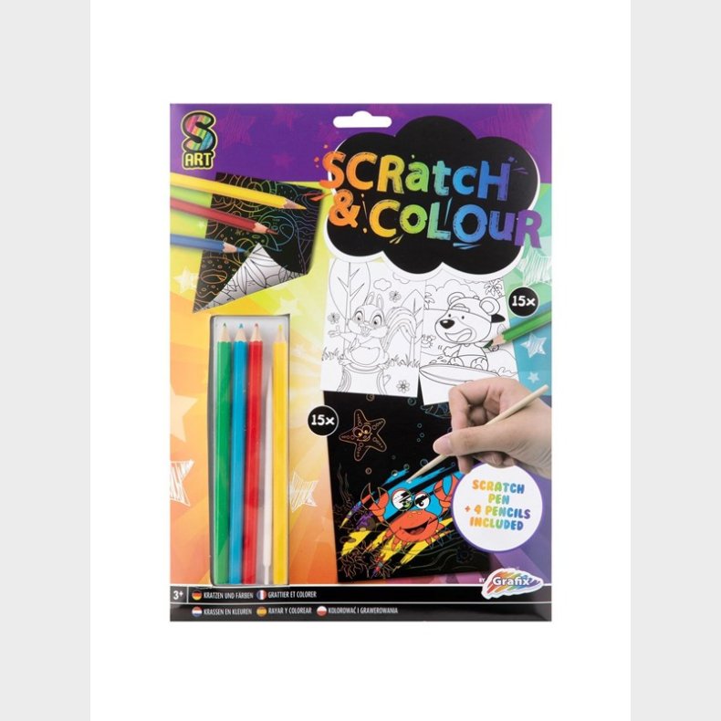 Grafix Craft set Scratch and Colors A4