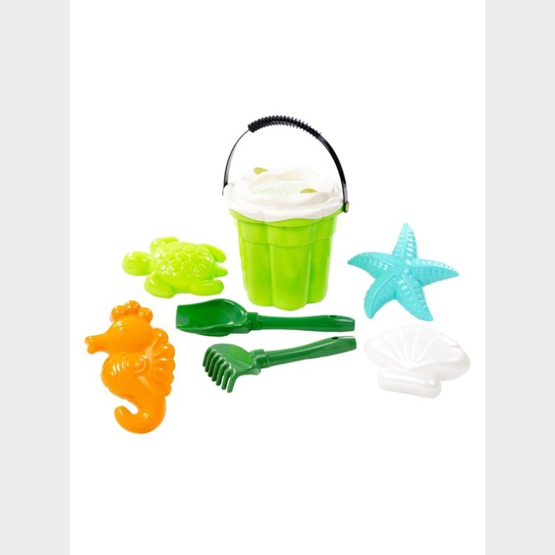 Cavallino Toys Cavallino Safari Classic Bucket Set with Sand Shapes Green 9 pcs.