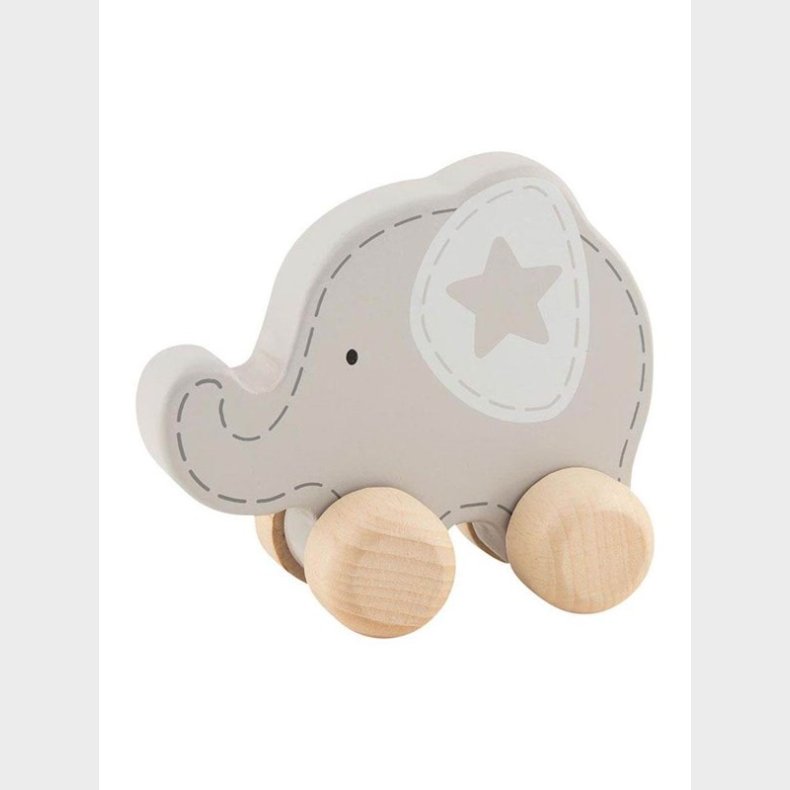 Goki Wooden Push Figure Elephant