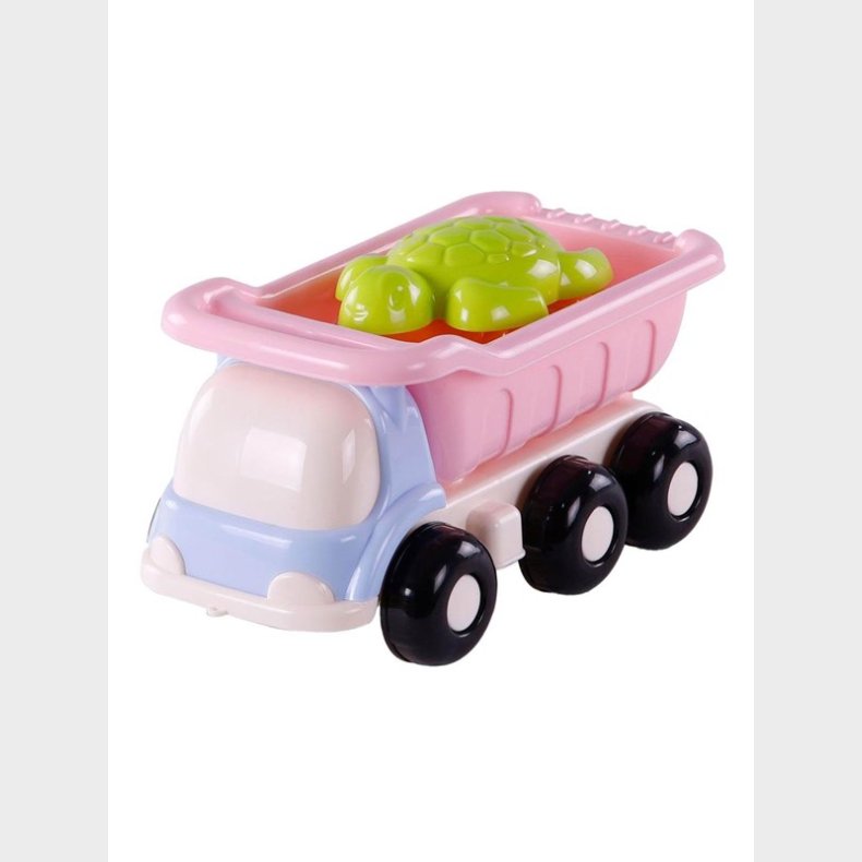 Cavallino Toys Cavallino Beach Dump Truck with 4 Sand Molds Pink