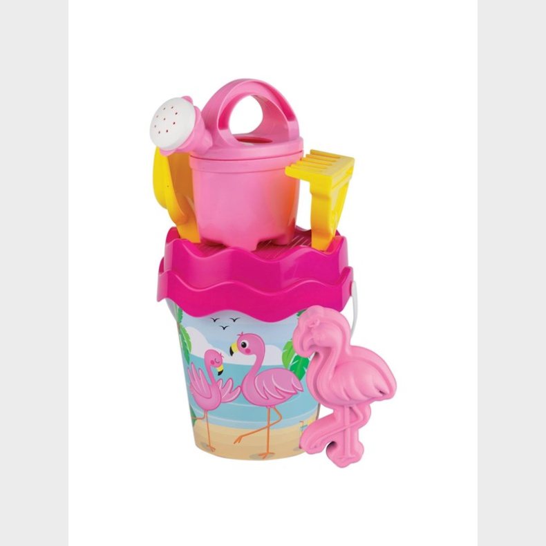 Androni Bucket set Flamingo 6 pieces.