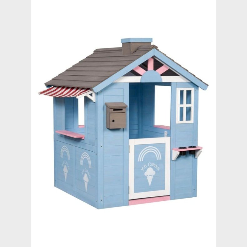 Legehus, SwingKing Wooden Playhouse Icecream