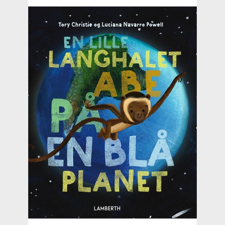 En lille langhalet abe p en bl planet - Brnebog - hardcover