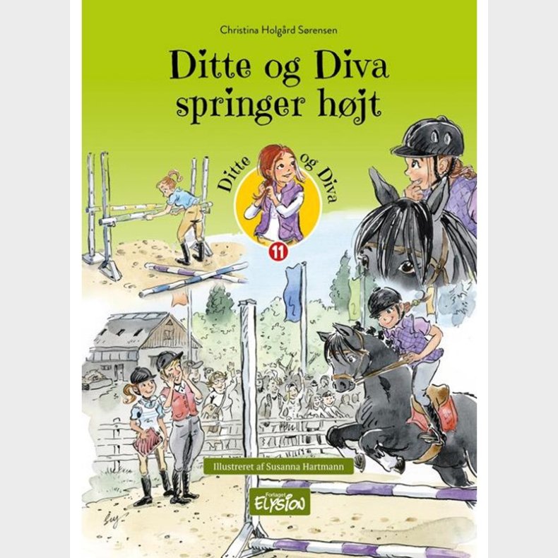 Ditte og Diva springer hjt - Brnebog - hardback