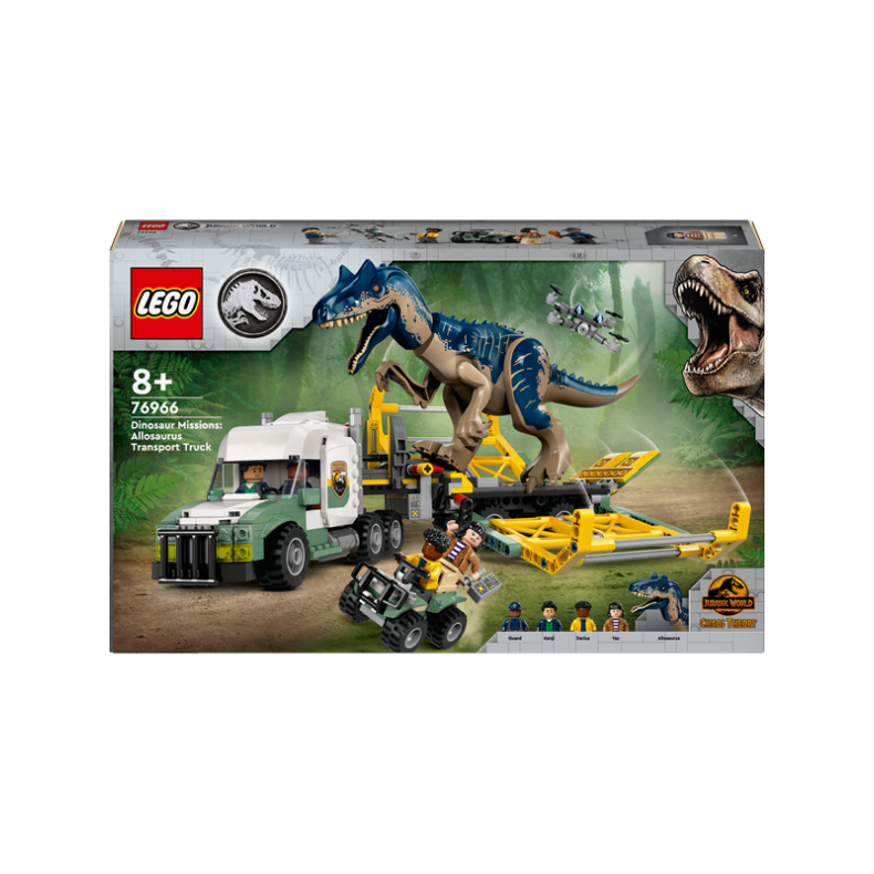 LEGO Jurassic World 76966 Dinosaurmissioner - Allosaurus-transportvogn