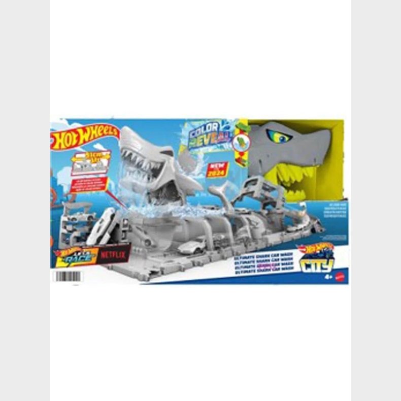 Hot Wheels City Ultra Shark Car Wash