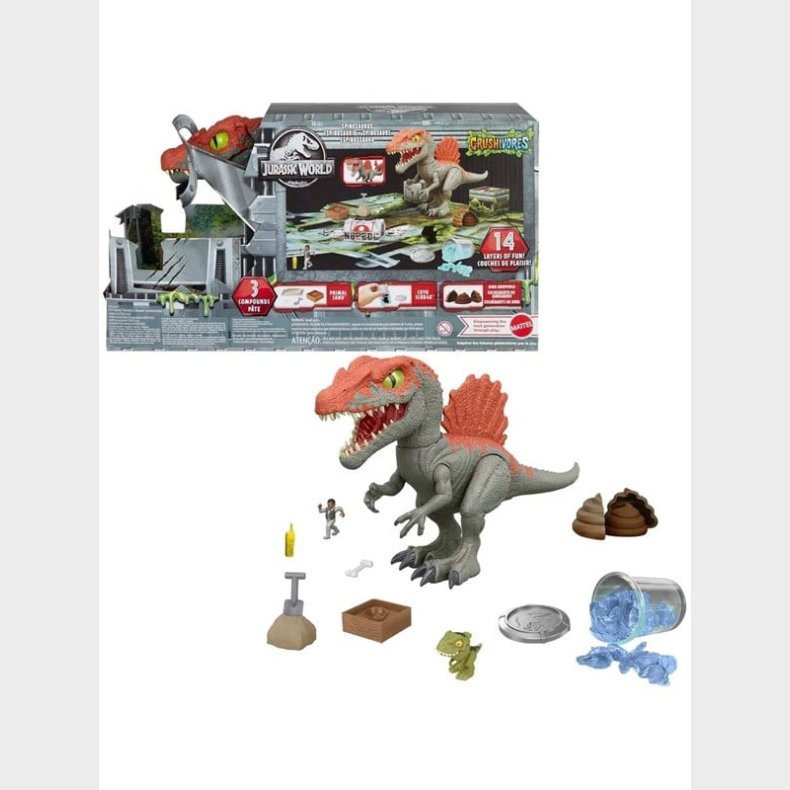 Jurassic World Crushivores Spinosaurus Cage Crasher