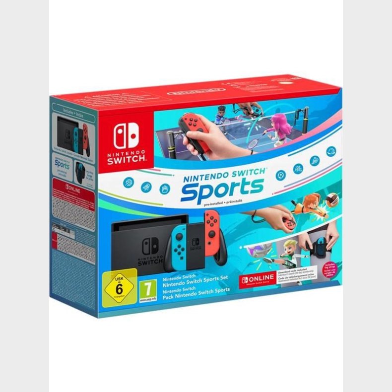 Nintendo Switch - Neon Blue/Red +  Switch Sports