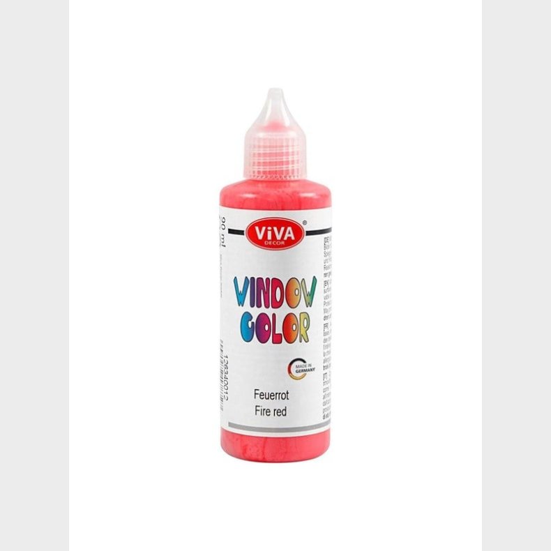 Creativ Company Window Color Sticker and Glass Paint - Red 90ml