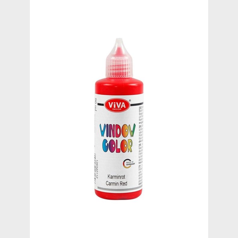 Creativ Company Window Color Sticker and Glass Paint - Carmine Red 90ml