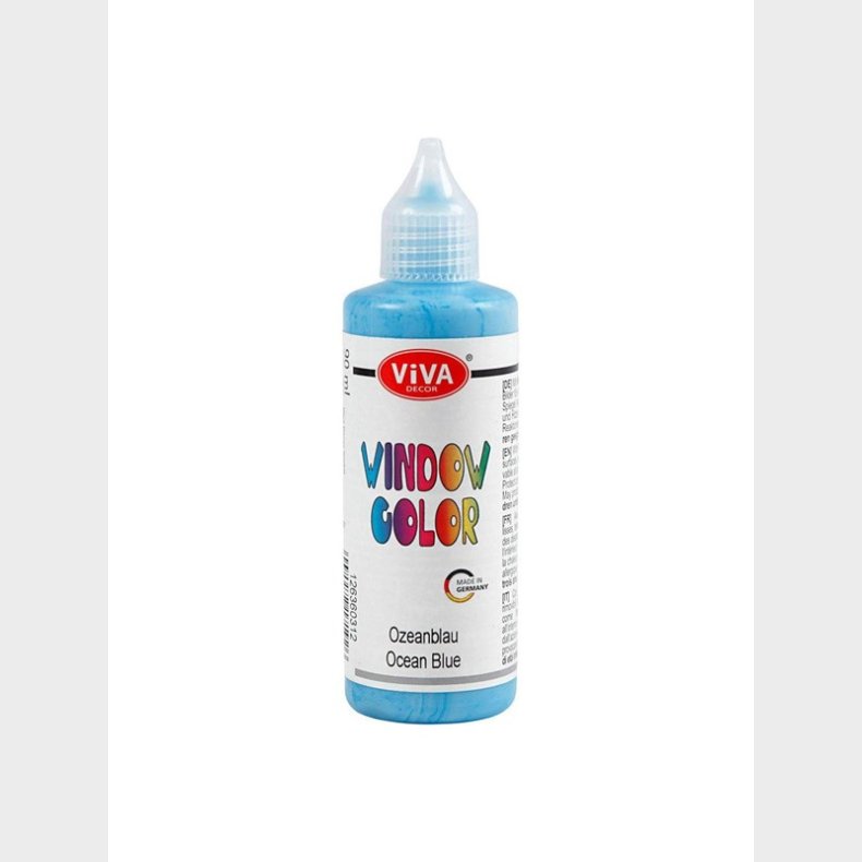 Creativ Company Window Color Sticker and Glass Paint - Light Blue. 90ml