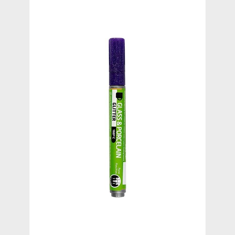 Creativ Company Glass and Porcelain Pen Glitter Semi-Opaque - Violet