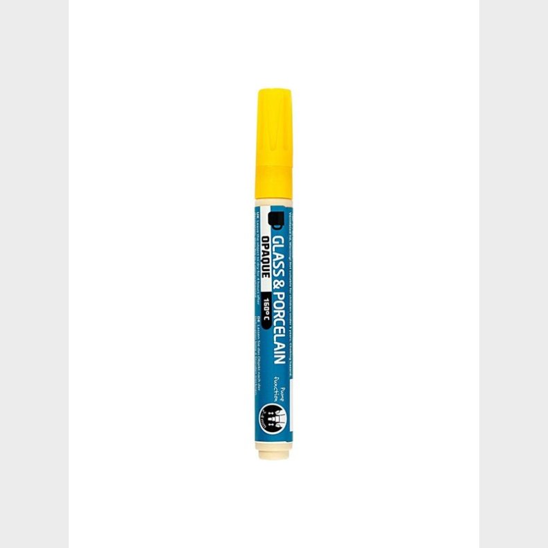 Creativ Company Glass and Porcelain Pen Opaque - Yellow