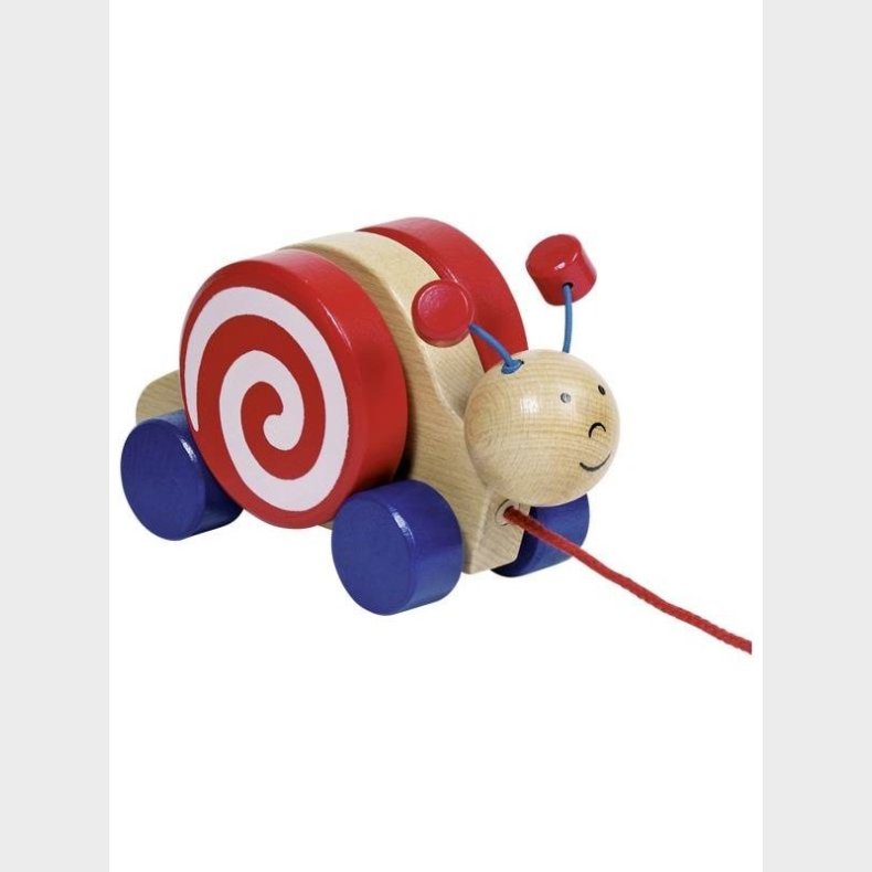 Goki Wooden Pull Animal Snail