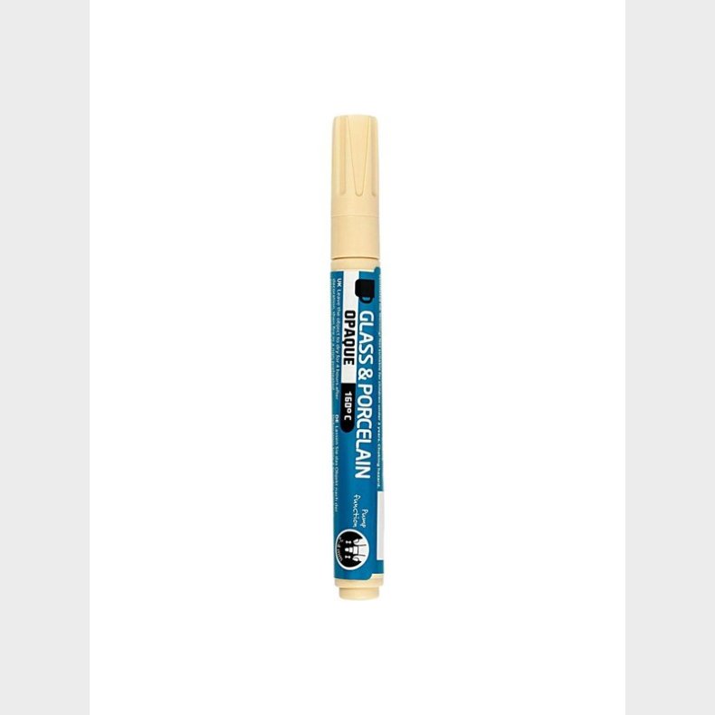 Creativ Company Glass and Porcelain Pen Opaque - Cream