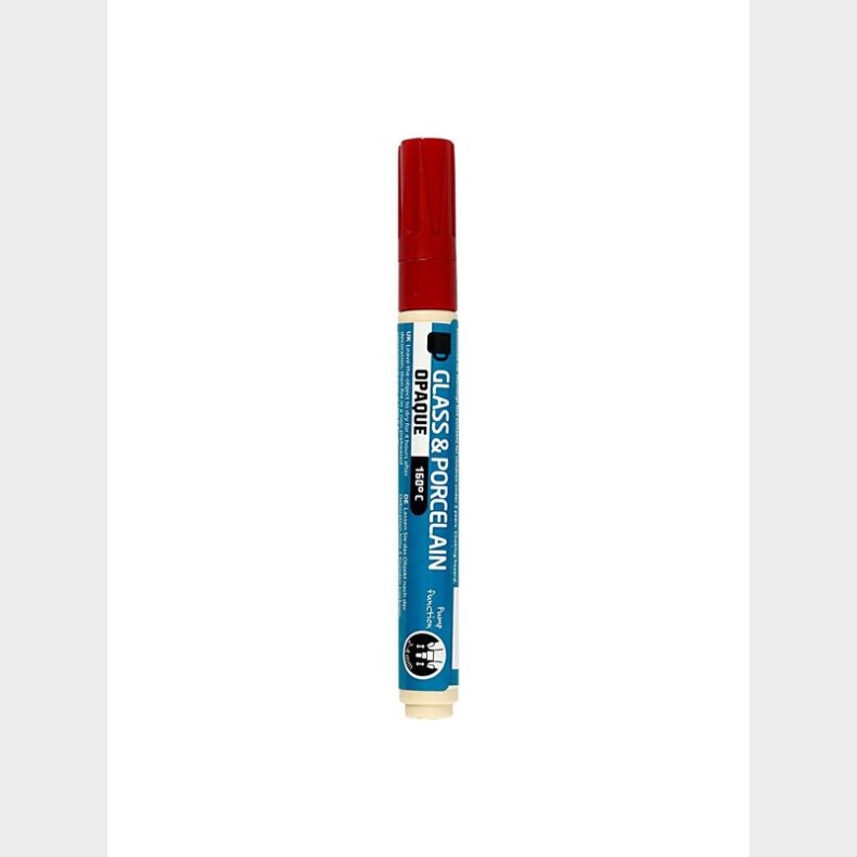 Creativ Company Glass and Porcelain Pen Opaque - Dark Red