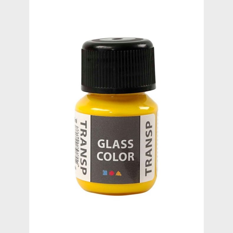 Creativ Company Glass Color Transparent Paint - Lemon Yellow 30ml