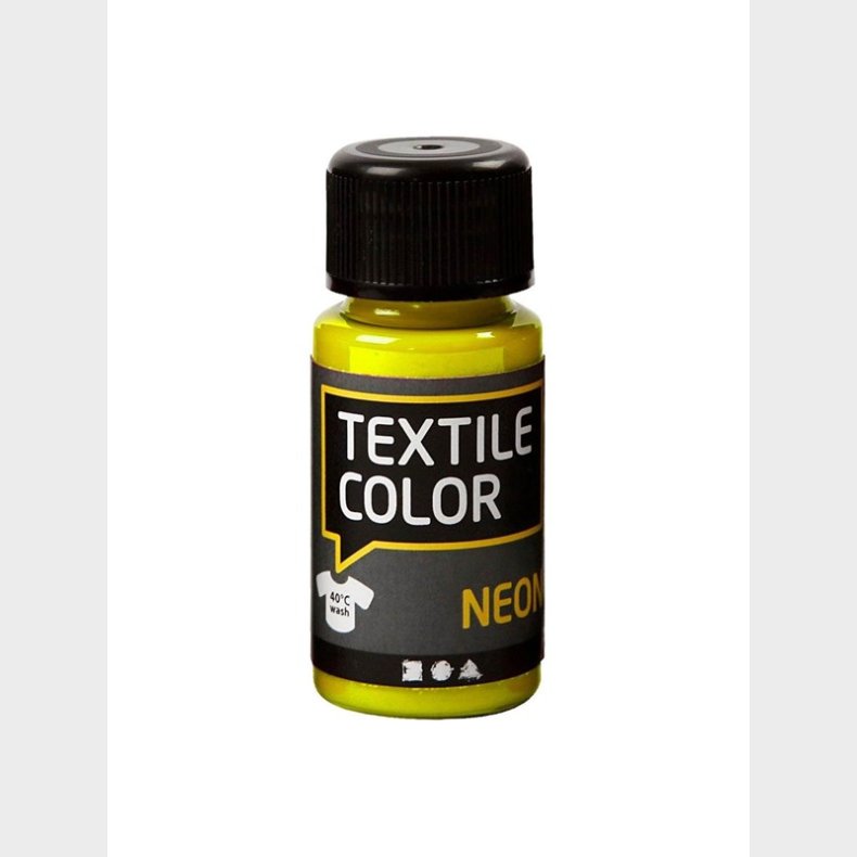 Creativ Company Textile Color Opaque Textile Paint - Neon Yellow