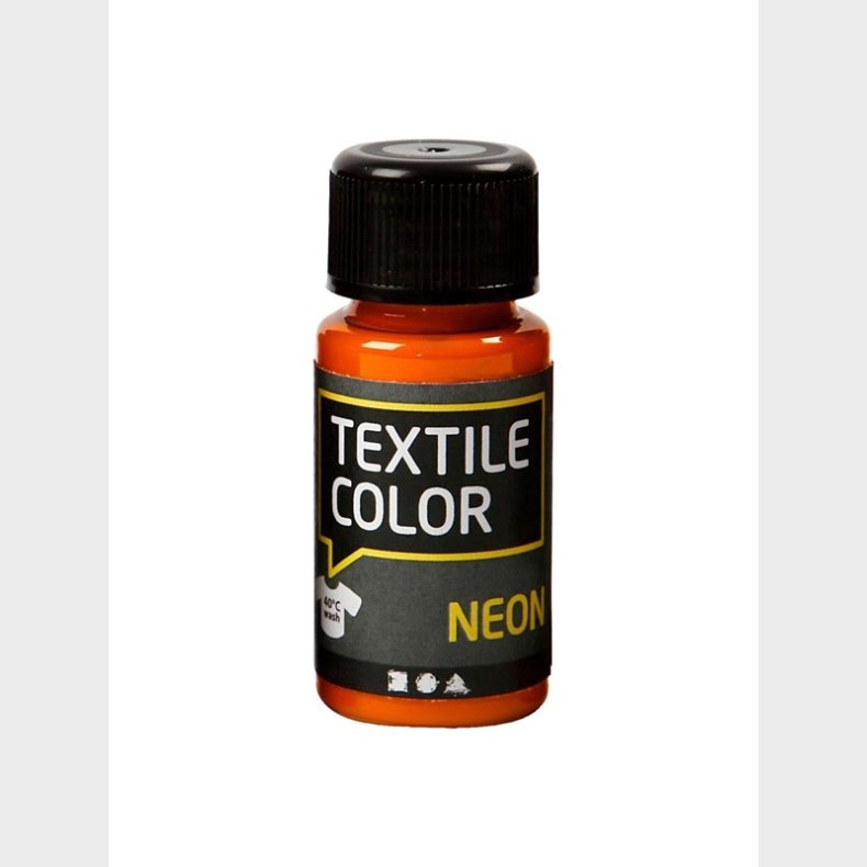 Creativ Company Textile Color Opaque Textile Paint - Neon Orange 50ml