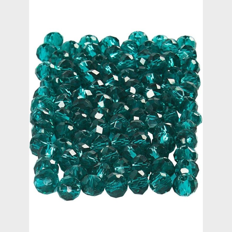 Creativ Company Faceted Beads Emerald Green 100pcs.