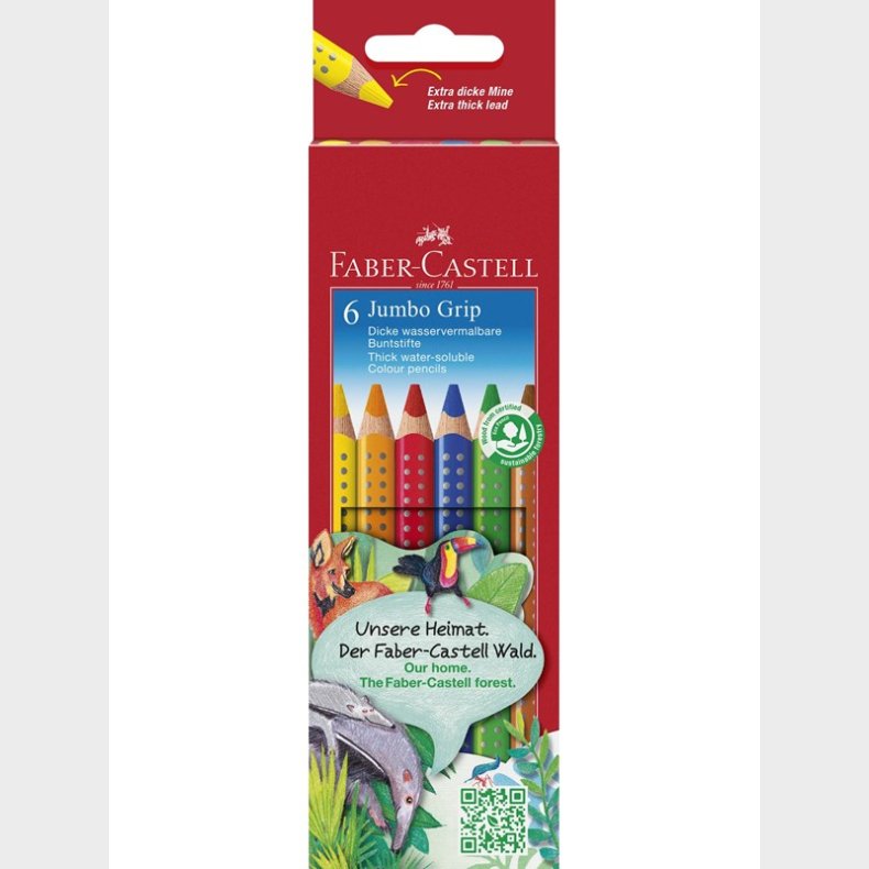 Faber Castell - Pencil Jumbo Grip (6 pcs)