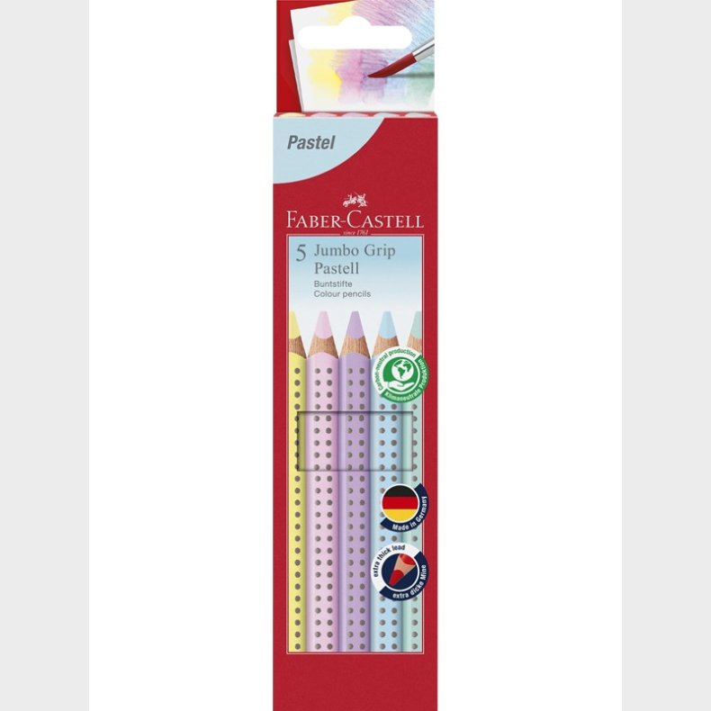 Faber Castell - Pencil Jumbo Grip Pastel box (5 pcs)