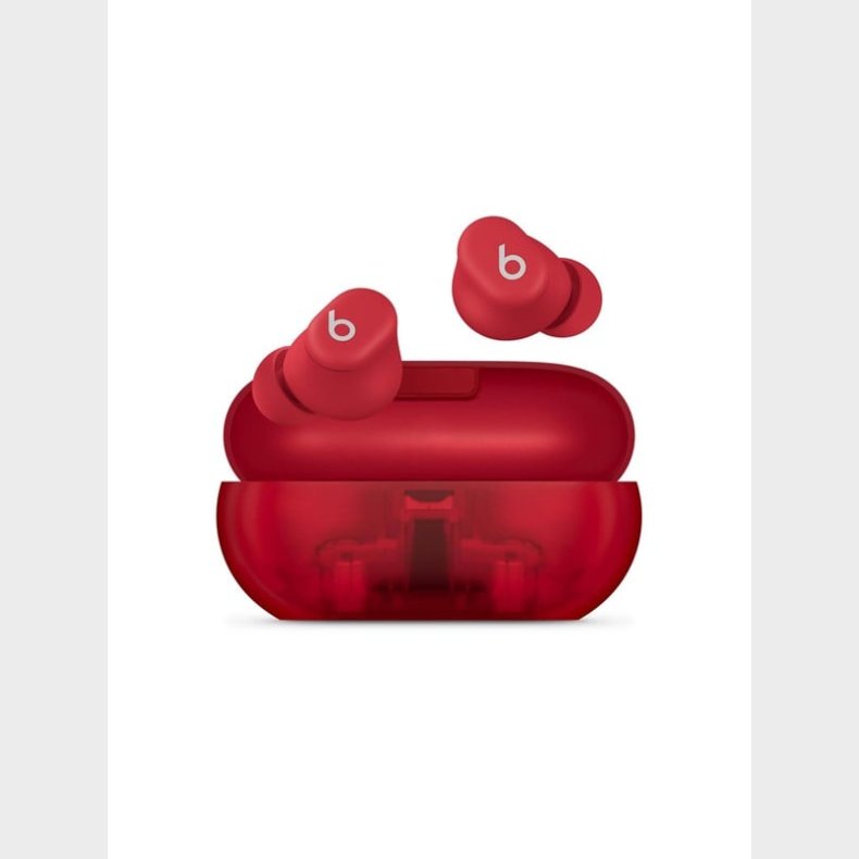 Apple Beats Solo Buds - True Wireless Earbuds - Transparent Red