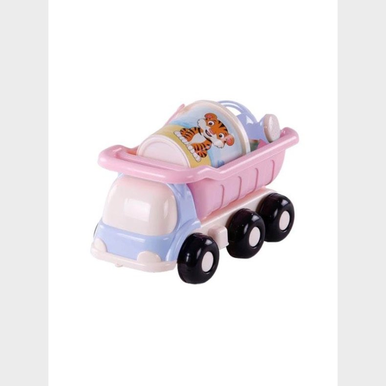 Cavallino Toys Cavallino Beach Dump Truck with Bucket Set Pink 5 pcs.