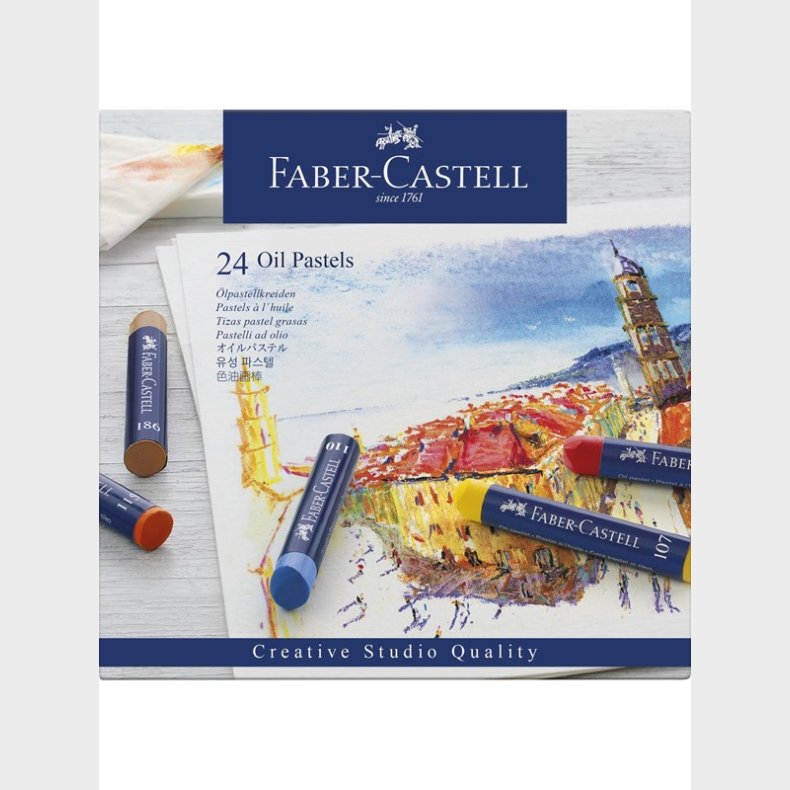 Faber Castell - Oil pastels cardboard box (24 pcs)