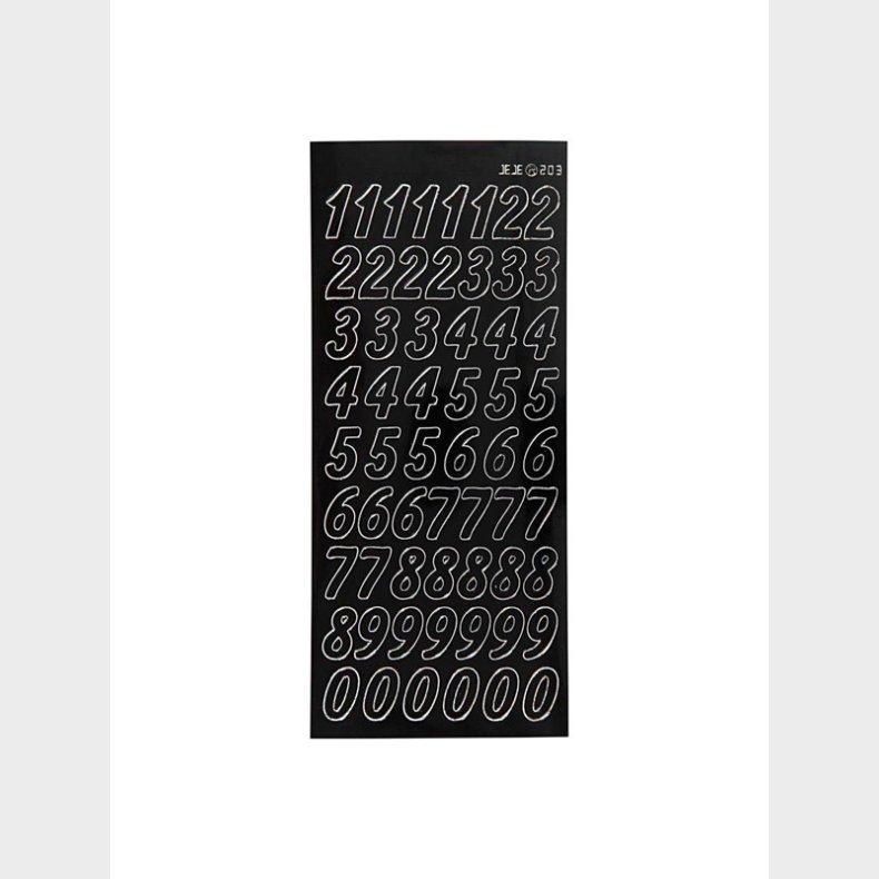 Creativ Company Stickers Large Numbers Black 1 Sheet