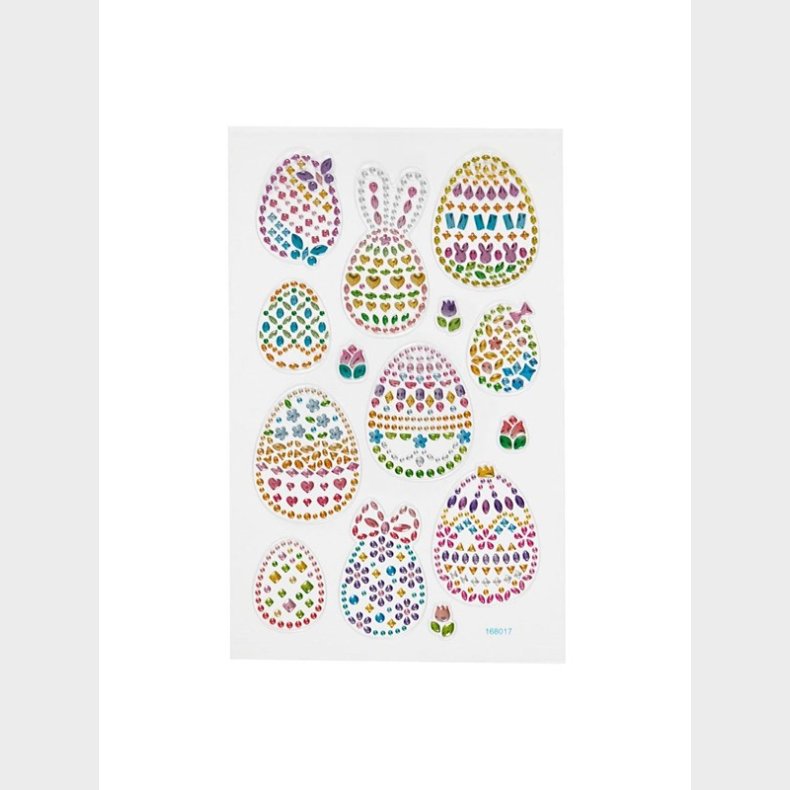 Creativ Company Diamond Stickers Easter Eggs 1 Sheet