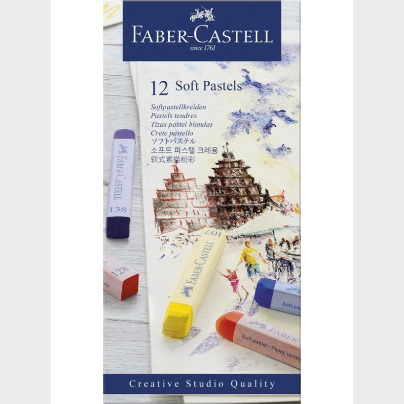 Faber Castell Soft pastels cardboard box (12 pcs)