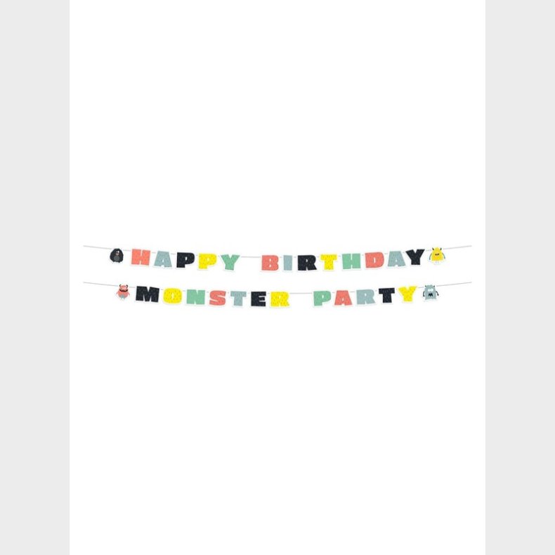 Folat BV Letter garland Monster Bash 2 pcs.