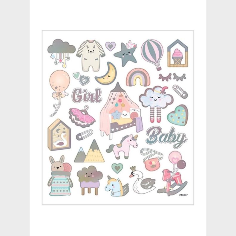 Creativ Company Stickers Baby Girl 1 Sheet