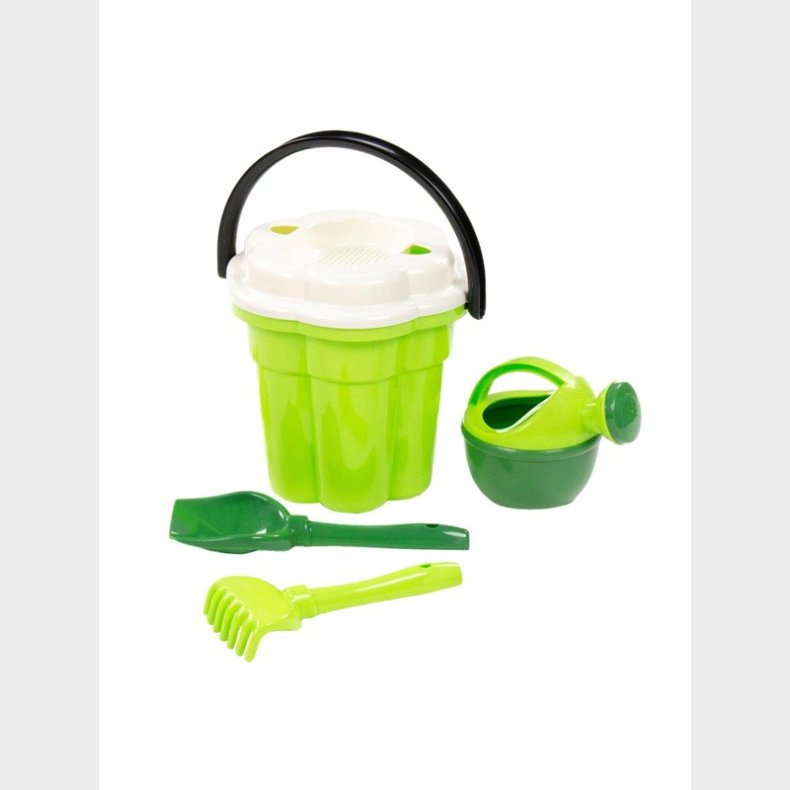 Cavallino Toys Cavallino Safari XL Classic Bucket Set with Watering Can Green 4 pcs.