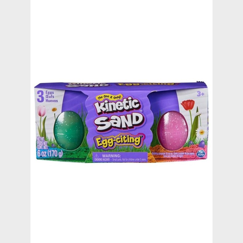 Kinetic Sand Egg-citing 3 Pack