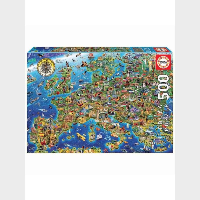 Educa 500 Crazy European Map