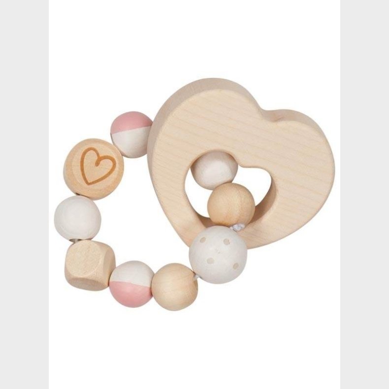 Goki Wooden Gripping Ring Heart