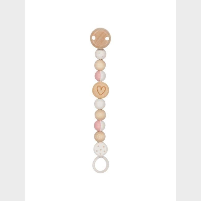 Goki Wooden Pacifier Chain Heart